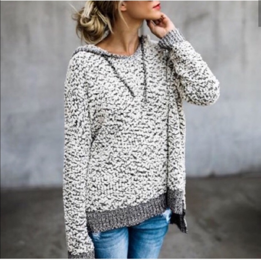 ❣HP❣Miracle Popcorn Pullover Hoodie Black & White - Picture 2 of 5